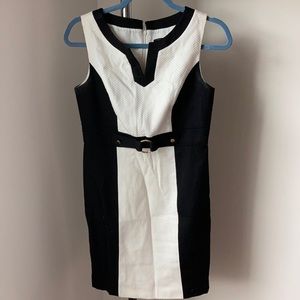 Black and white Ann Taylor dress